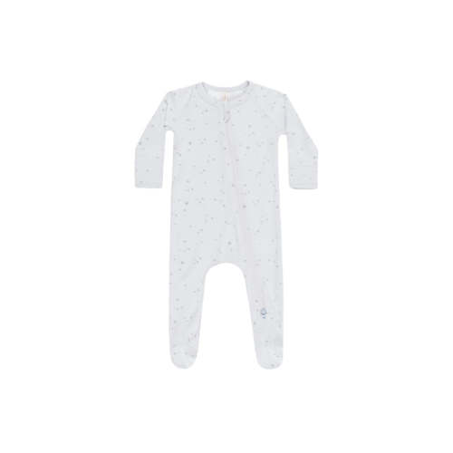 Modal Zip Footie (Stars Fog) 0-3M