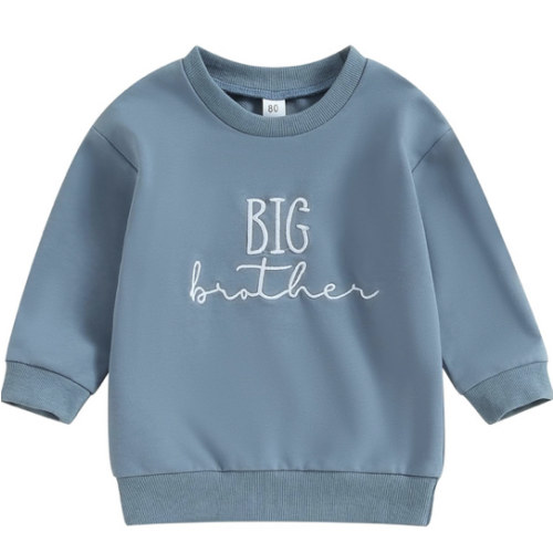 Big Brother Little Brother Matching Outfits Toddler Baby Boy Crewneck Sweatshirt Pullover Shirt Fall Clothes