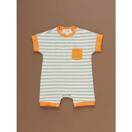 Golden Hour Striped Romper