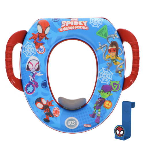 Marvel Spidey & Friends "Versus" A Soft Potty Seat w/ Character Storage Hook
