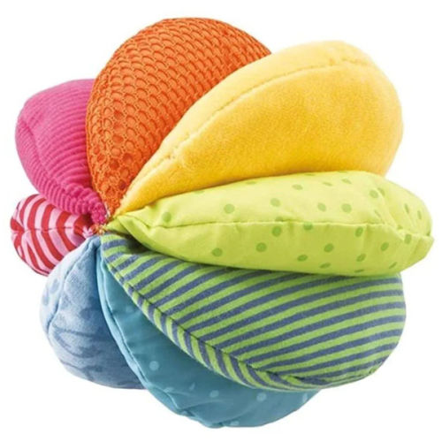 Rainbow fabric baby ball