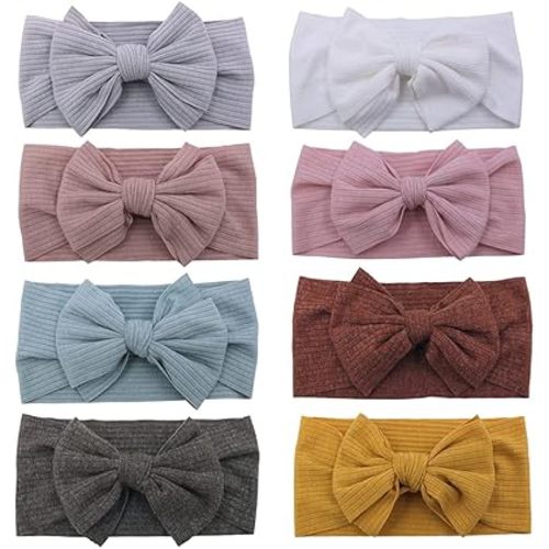 Sugarmelon Baby Headbands Headwrap Newborn Toddler Cotton Ribbed Turban Headband Hairband Infant Baby Show Gifts