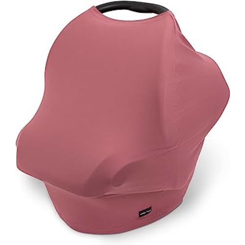 Simka Rose Car Seat Covers for Babies - Breastfeeding Cover Adjustable Universal Fit Carrier & Nursing Canopy - Stretchy Breathable Infant Carseat Cover for Summer -Must Have Registry Baby Boy & Girl