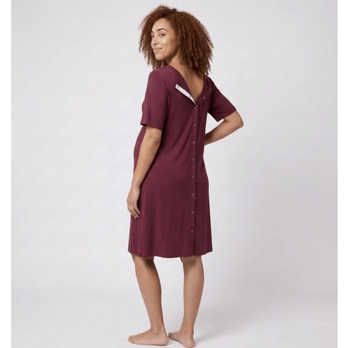 CloudWrap Nursing Gown - Maroon