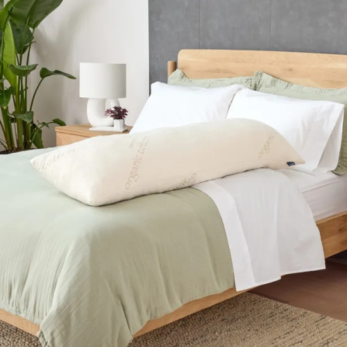 Organic Latex Body Pillow + Pillowcase