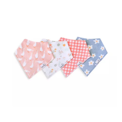 Goosie Bandana Bib Set, Pack of 4