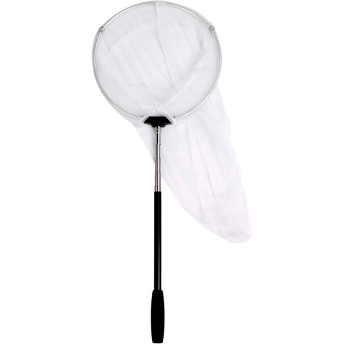 RESTCLOUD Insect and Butterfly Net with 12" Ring, 24" Net Depth, Handle Extends to 59 Inches