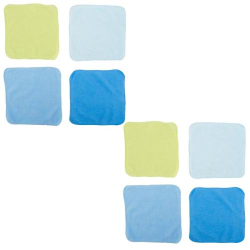 Koala Baby 8 Pack Blue/Green Knit Washcloths
