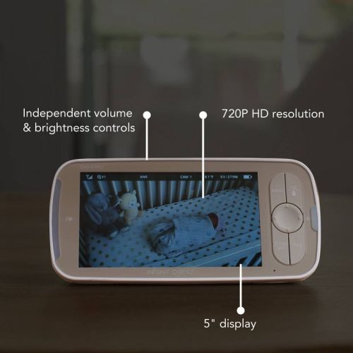 Infant Optics Digital Video Monitor DXR-8 Pro: High-Definition 5" Screen, Interchangeable Lens, 2-Way Talk Feature