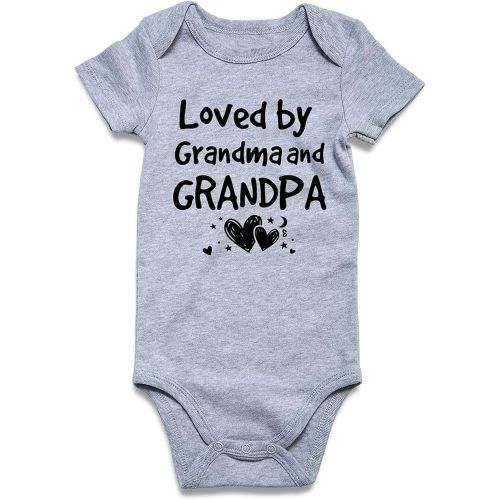 UNIFACO Unisex Baby Funny Saying Outfit Short and Long Sleeve Bodysuits Romper 0-18M