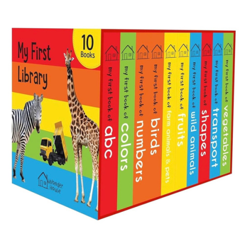 My First Library: Boxset of 10 Board Books for Kids