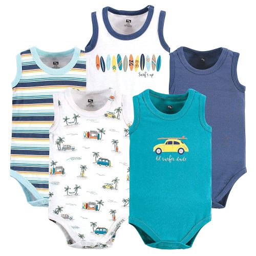 Hudson Baby Unisex Baby Cotton Sleeveless Bodysuits