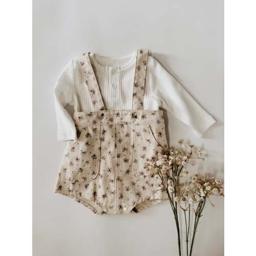 Pearl Floral Suspender Set