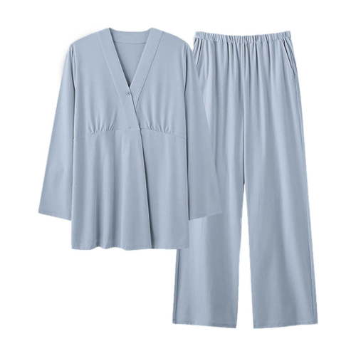 breaise Maternity Sets for Women 2 Piece Outfits Cotton Nursing Pajamas Set Postpartum Sleepwear for Breastfeeding