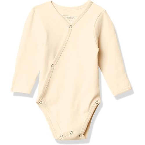 L'ovedbaby unisex-baby Organic Cotton Baby Kimono Bodysuit