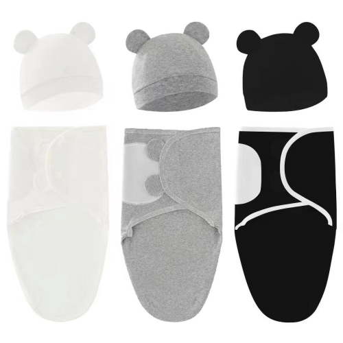 USIONE Baby Swaddle Sleep Sacks- 3-Pack Swaddles for Newborns 0-3 Months, Infant, Baby Girls, Boys, Soft & Durable Newborn Sleep Sack, Easy Diaper Change Swaddling Blanket