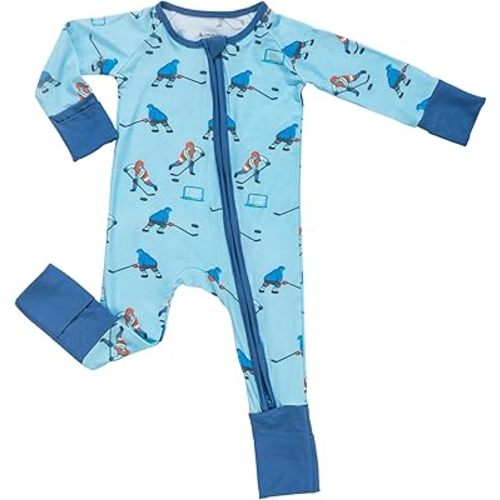 LollyBanks Baby Pajamas, Long Sleeve Baby Romper with 2-Way Zipper, 95% Viscose from Bamboo and 5% Spandex, Infant Sleepers