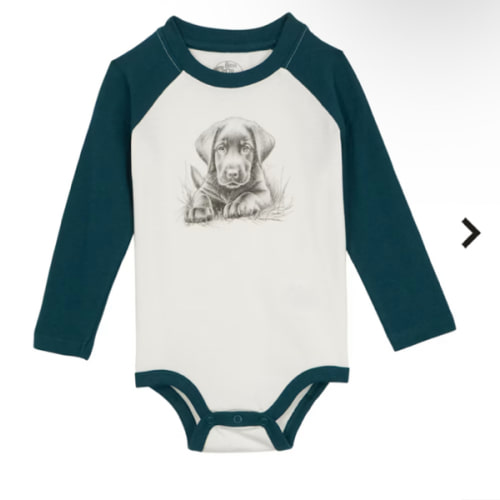Bass Pro Shops Animal Graphic Raglan Long-Sleeve Bodysuit for Babies