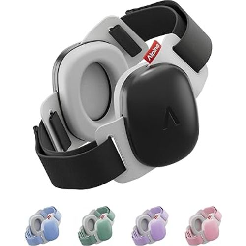 Alpine Muffy Baby Comfort - Baby Ear Protection Noise Cancelling - CE & ANSI Certified - Unique Headband for Safe fit & Comfort - Multi-adjustable for Ages 3-48 Months - 24dB Sound Reduction, Black