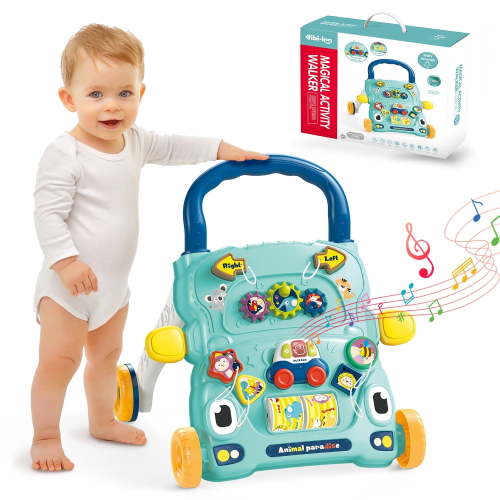 Hope Rock Baby Push Walker, Sit to Stand Learning Walker for Kids, Activity Center, Early Musical Walking Toys for Infant 6-12 Months, Walking Toys Gift for Toddler 1 Year Old
