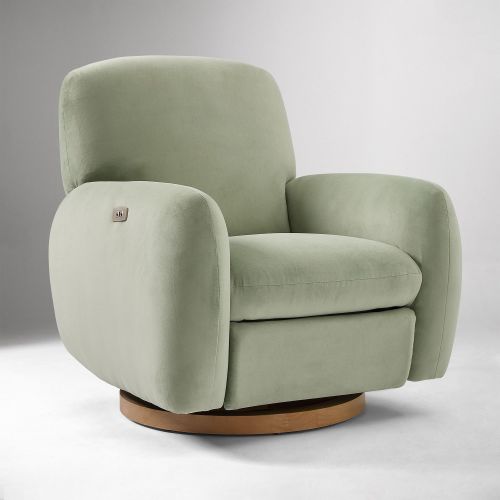 Elora Recliner Power Eucalyptus Performance Velvet