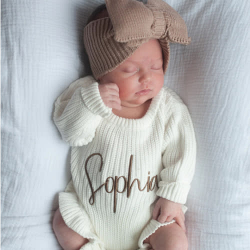 Ribbed Ruffle leg romper - Milk – Sweet June