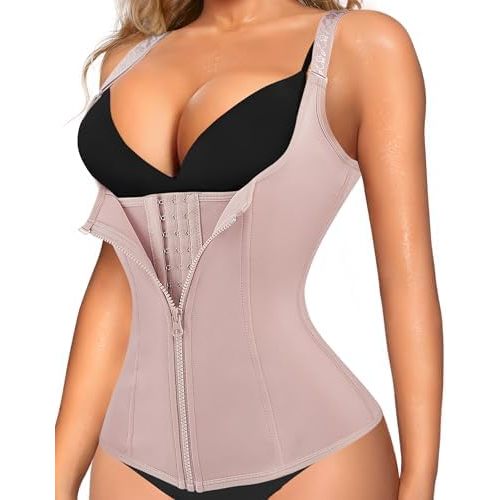 LODAY Waist Trainer Corset for Women Tummy Control Sport Workout Body Shaper Black