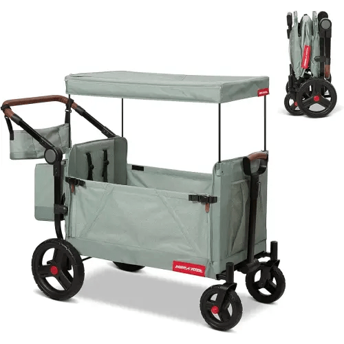 Radio Flyer Atlas Stroll N Wagon, Folding Wagon for 1+ Years - Sage