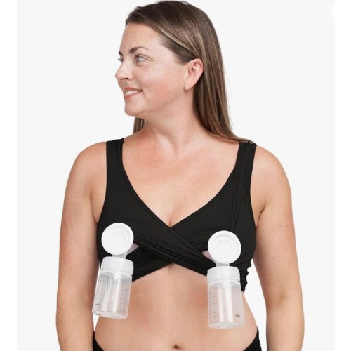 Larken Hands Free Pumping Bra for Breastfeeding | Breast Pump - Maternity Bras for Pregnancy, Pumping & Nursing Bra in One