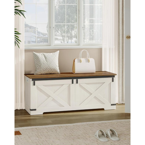 Gracie Oaks 42.9" Storage Chest, Large Storage Trunk with 2 Hinges, Lift-Top Organizer Chest for Bedroom & Reviews | Wayfair