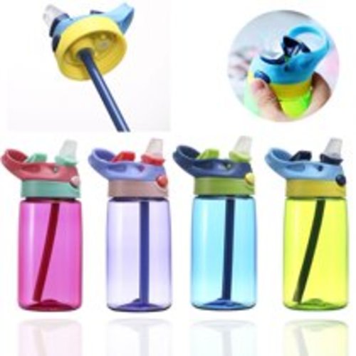 15oz Bite-Proof Straw Cup, BPA-Free, Straw Cups for Kids Toddlers,Sippy Cup with Dust Cover Green