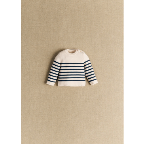 Malo Jumper - Cream/ Navy