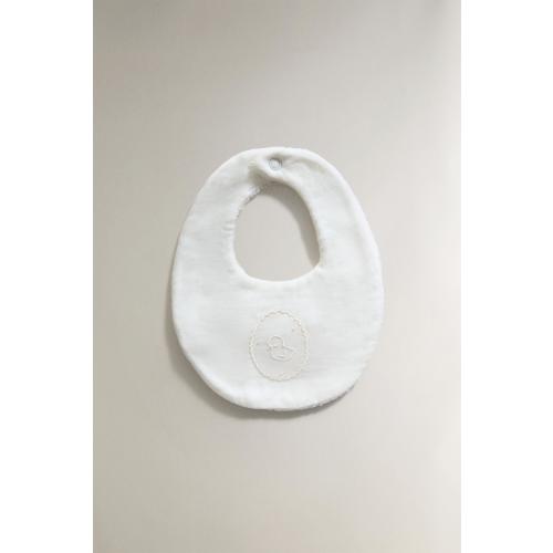 BABY BIB WITH CHICK EMBROIDERY - Oyster-white | ZARA United States