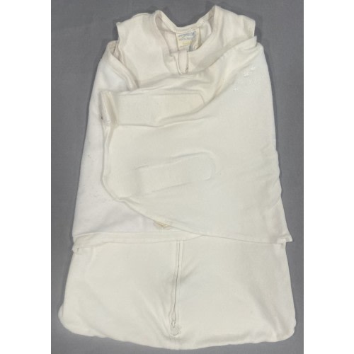 Halo Sleep Sack Swaddle Newborn White Organic Cotton Back is Best Cutie Pie Baby