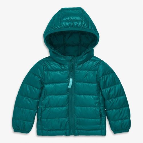 Primary Baby Lightweight Puffer Jacket in Spruce Size 3-6 Months