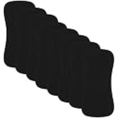 8 Pack Baby Burp Cloths, Absorbent Soft Towel, Unisex (Black) | Unisex design for boys & girls; premium soft fabric; great for newborn spit-up; machine washable