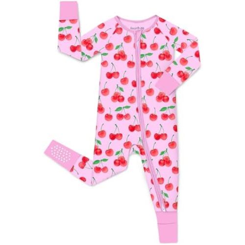 babee Reshinee Bamboo Viscose Baby Footie Pajama, Zipper Pajamas for Baby Boys & Baby Girls 0-24M