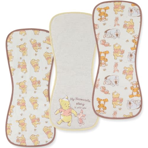 Disney Baby Winnie the Pooh Burp Cloths 3 Pack 20" x 10" Burping Rags