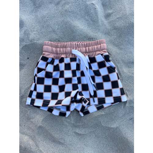 Checkered Swim Short