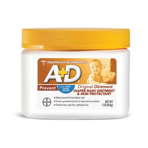 A+D Original Diaper Rash Ointment, Skin Protectant, 16 oz