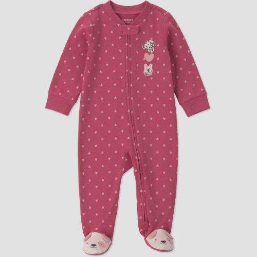 Carter's Just One You® Baby Girls' Dogs Sleep N' Play - Pink 3M