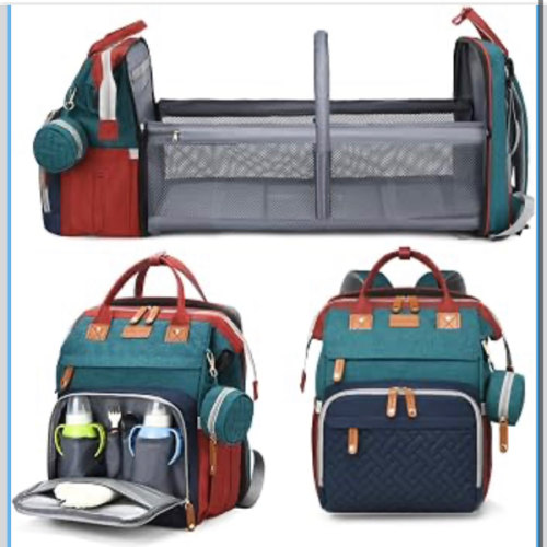 Amazon.com: Jeryswet Baby Diaper Bags with Changing Station, Waterproof Large Capacity Diaper Bag Backpack for Moms Dads with USB Charging Port and Stroller Straps, Baby Shower Gifts, RGB