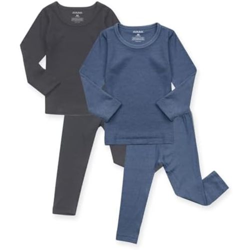 AVAUMA Baby Boys Girls Pajama Set Kids Toddler Snug fit Ribbed Sleepwear pjs for Daily Life Style