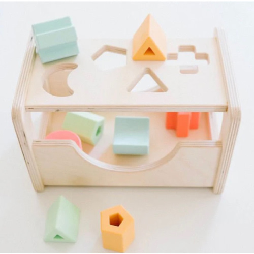 Shape Sorter - Wood + Silicone by Bannor Toys