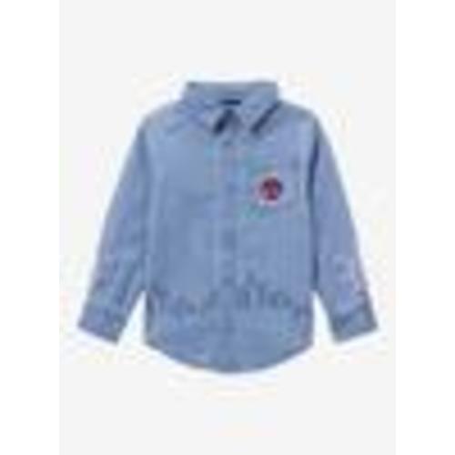 Marvel Spider-Man Skyline Denim Toddler Long Sleeve Button-Up - BoXLunch Exclusive | BoxLunch