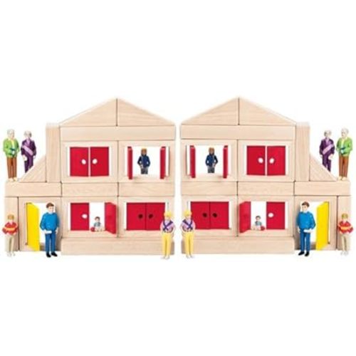 Constructive Playthings PCR-65 Windows & Door Blocks/Double Set of 10 pcs.