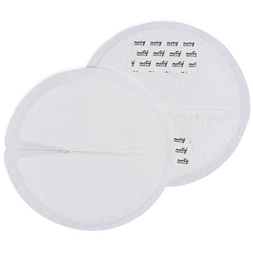 Motif Medical, Nursing Pads Breathable, Natural Material, Excellent Absorbency and Leak Protection, Adhesive Strips - Pack of 60