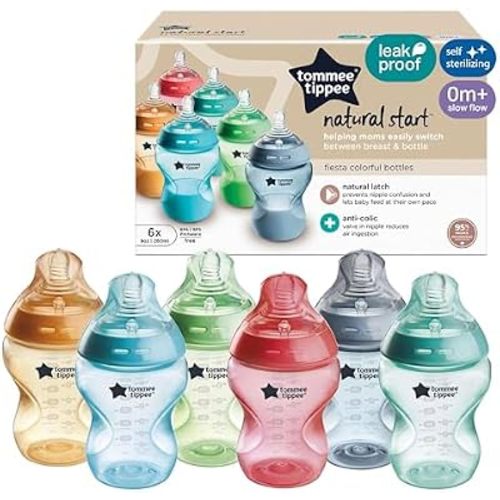 Tommee Tippee Natural Start Baby Bottles, Anti-Colic, 0m+, 9oz