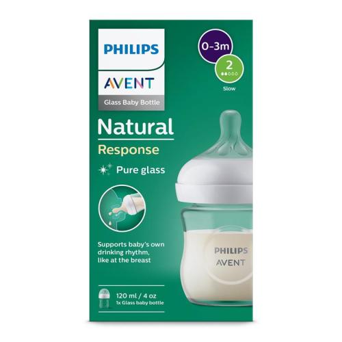 Avent Natural Response Glass Bottle 120ml