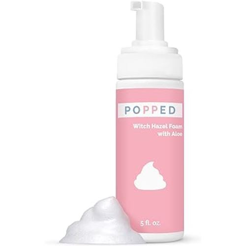 Witch Hazel Foam with Aloe | Perineal Healing Foam for Postpartum Care | Relieves Pain, Hemorrhoids, and Swelling After Birth | Postpartum Essential (5 fl oz)